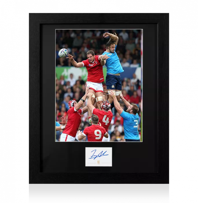 Tyler Ardron Signed Rugby World Cup 2015 Card And Canada Photo Frame