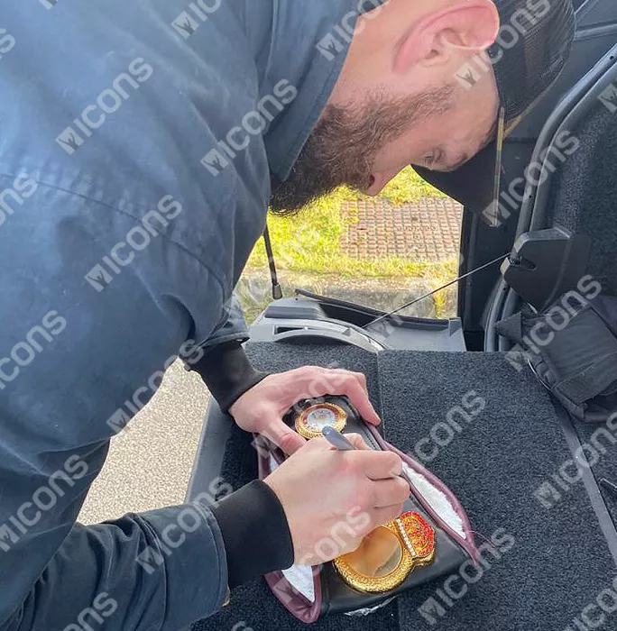 Tyson Fury Signed Boxing Belt: WBA World Title