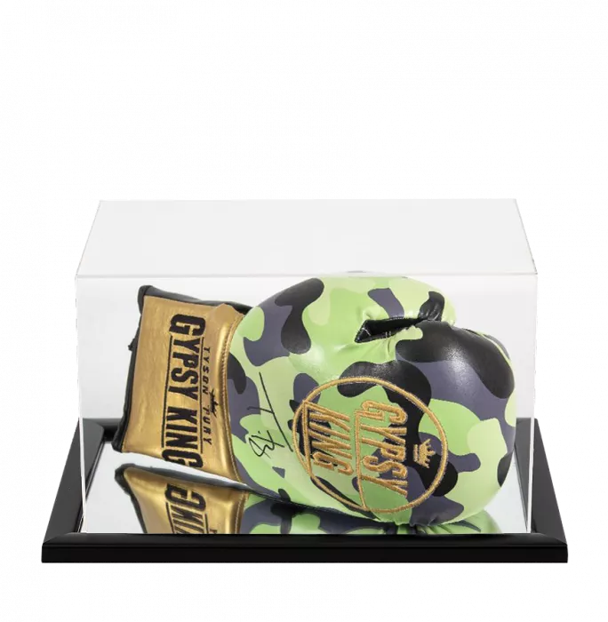Tyson Fury Signed Boxing Glove In Acrylic Case - Camo Gypsy King