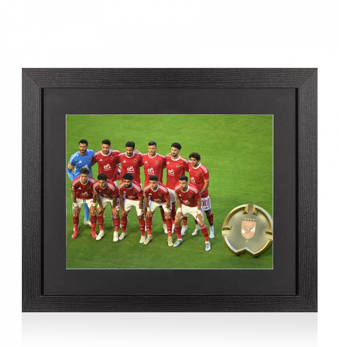 UNSIGNED Al Ahly SC Photo In Black Wooden Frame: 2025 FIFA Club World Cup Squad