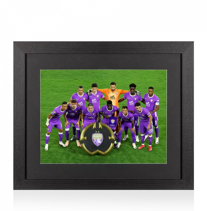 UNSIGNED Al Ain FC Photo In Black Wooden Frame: 2025 FIFA Club World Cup Squad