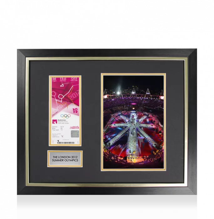 UNSIGNED And Framed London 2012 Olympics Ticket: Badminton August 5th