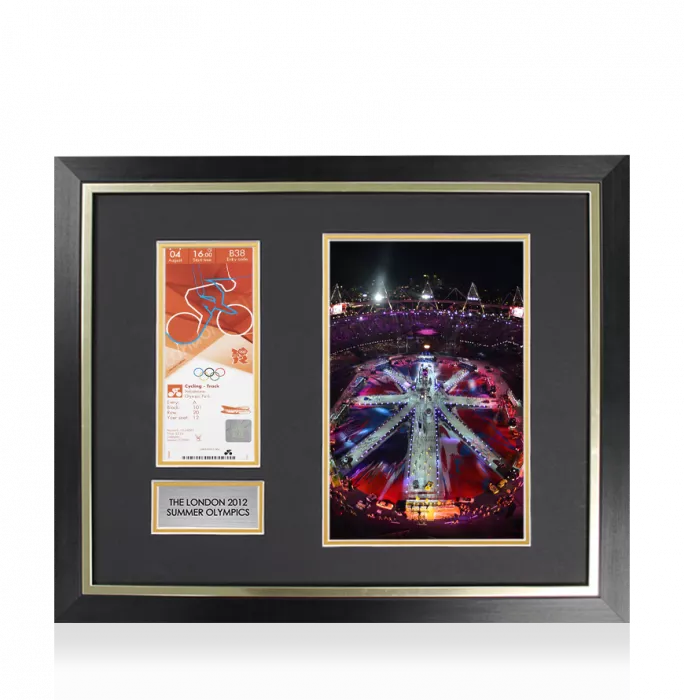 UNSIGNED and Framed London 2012 Olympics Ticket: Track Cycling August 4th (W Team Pursuit – GB Gold)