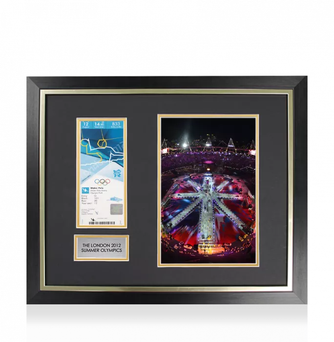 UNSIGNED And Framed London 2012 Olympics Ticket: Water Polo August 12th