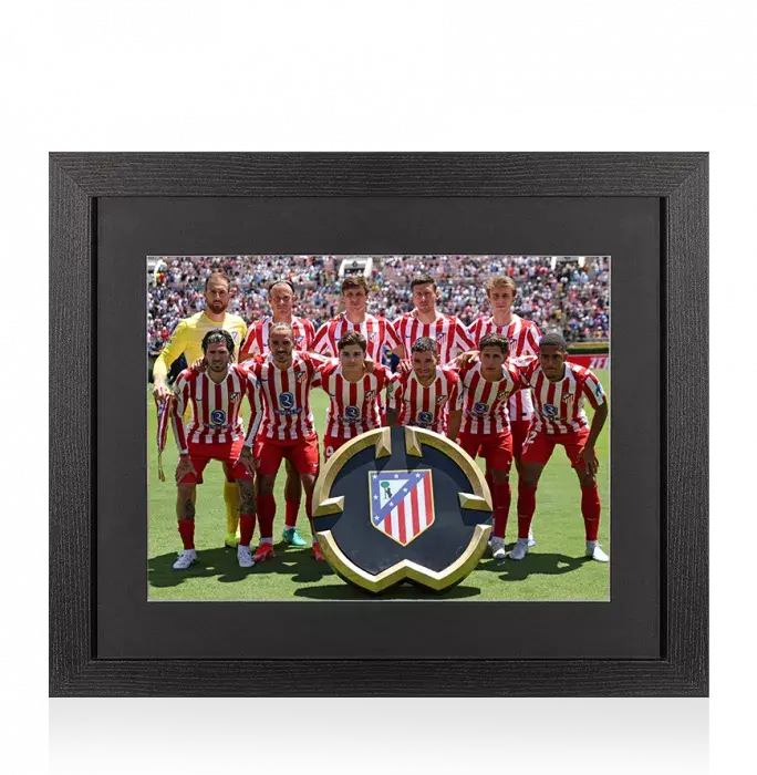 UNSIGNED Atlético Madrid Photo In Black Wooden Frame: 2025 FIFA Club World Cup Squad