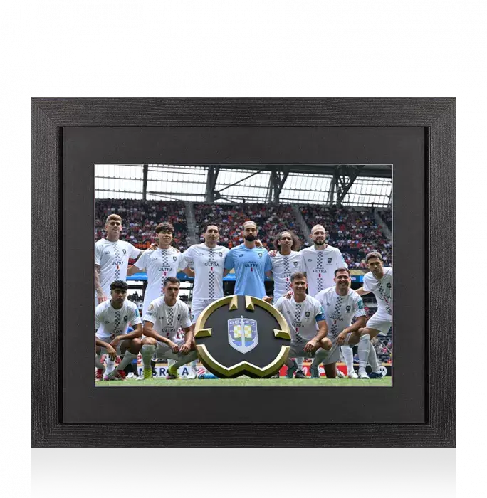 UNSIGNED Auckland City FC Photo In Black Wooden Frame: 2025 FIFA Club World Cup Squad