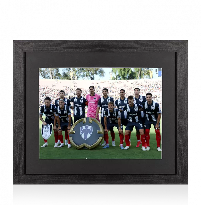 UNSIGNED CF Monterrey Photo In Black Wooden Frame: 2025 FIFA Club World Cup Squad