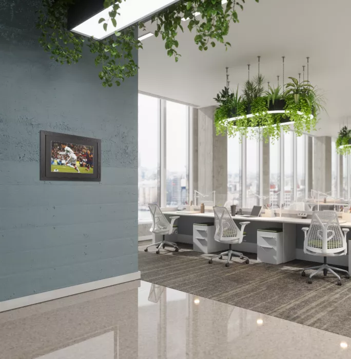 UNSIGNED Cristiano Ronaldo Photo In Black Wooden Frame: Real Madrid Vs Barcelona