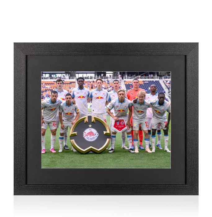 UNSIGNED FC Red Bull Salzburg Photo In Black Wooden Frame: 2025 FIFA Club World Cup Squad