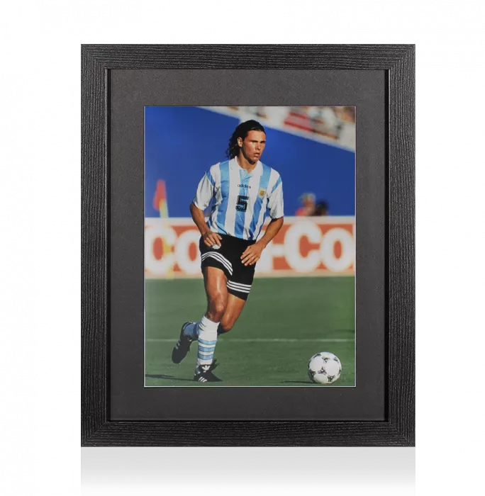 UNSIGNED Fernando Redondo Photo In Black Wooden Frame: Argentina Star