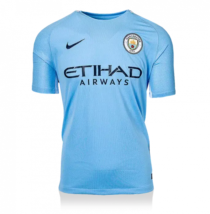 UNSIGNED Gabriel Jesus Manchester City 2017-18 Home Shirt
