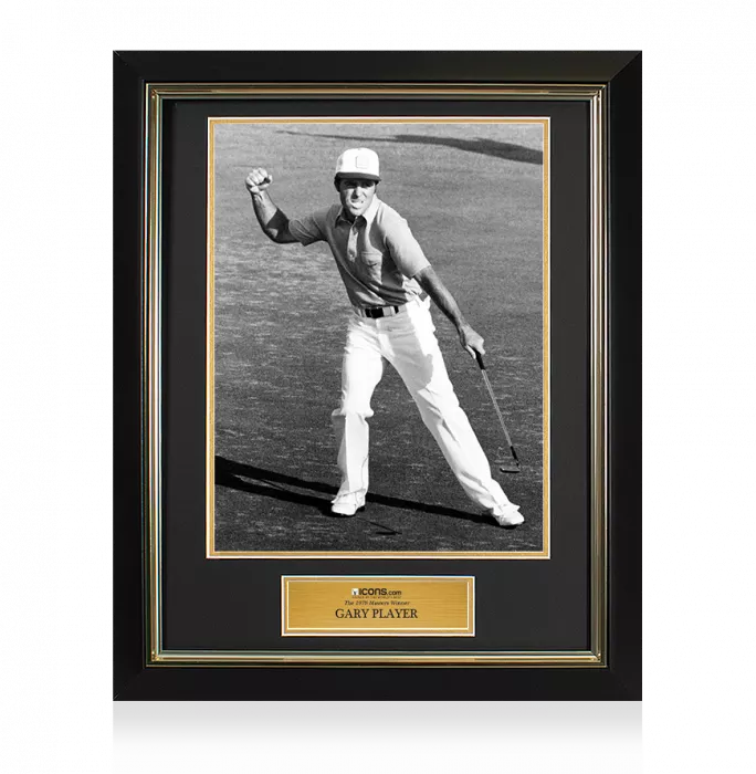 UNSIGNED Gary Player Masters Trophy Framed Photo - The 1978 Masters Winner