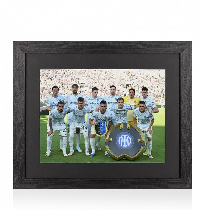 UNSIGNED Internazionale Photo In Black Wooden Frame: 2025 FIFA Club World Cup Squad