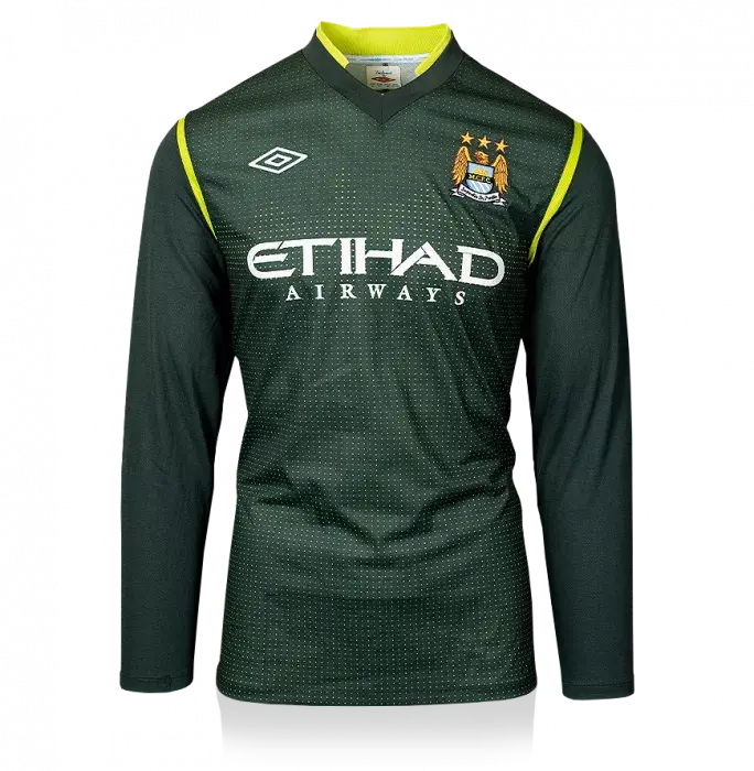 UNSIGNED Joe Hart Manchester City 2011-12 Goalkeeper Shirt