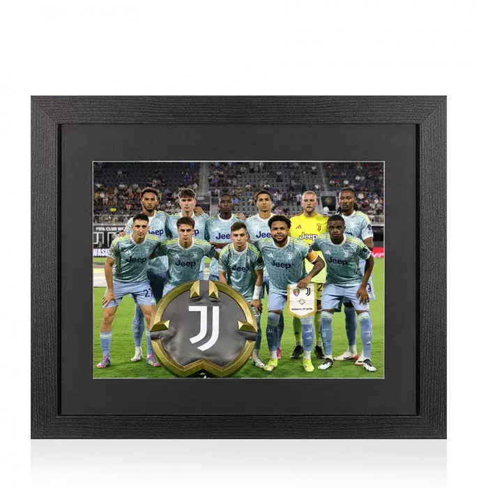 UNSIGNED Juventus Photo In Black Wooden Frame: 2025 FIFA Club World Cup Squad