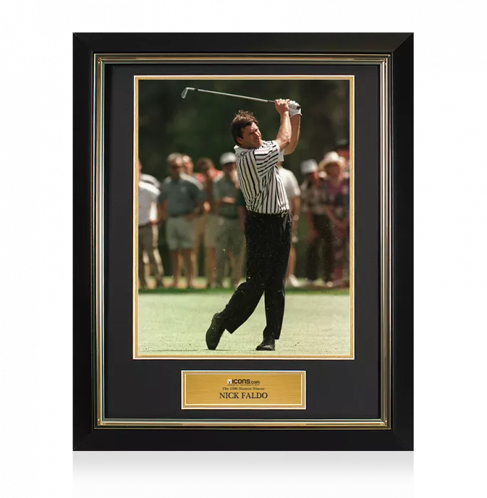UNSIGNED Nick Faldo Masters Trophy Framed Photo - The 1996 Masters Winner