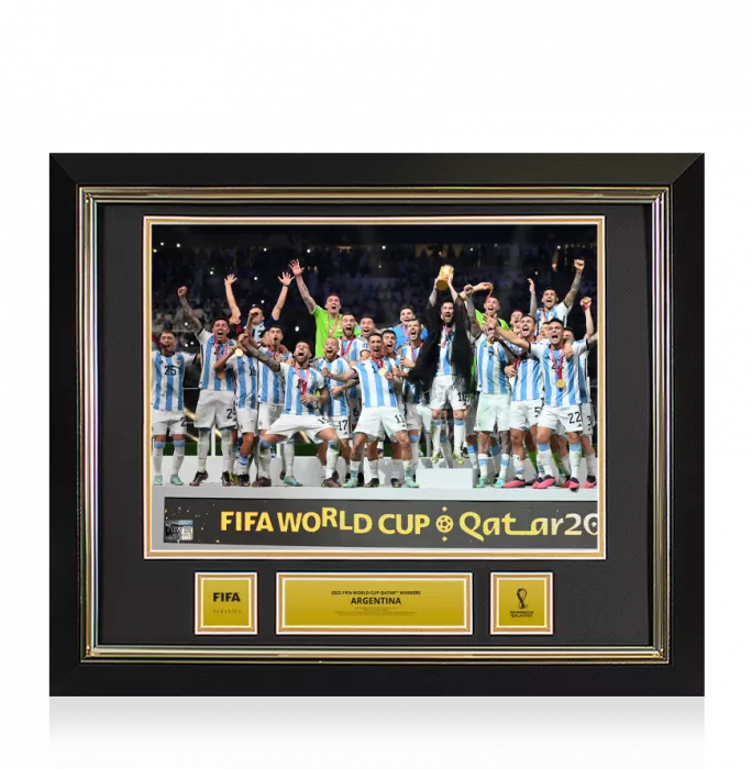 UNSIGNED Official 2022 FIFA World Cup™ Framed Argentina Photo: 2022 Winners