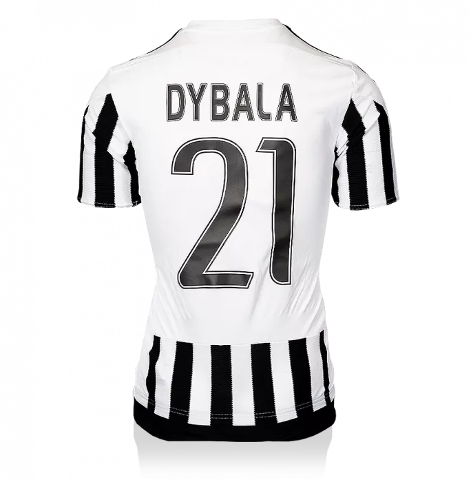 UNSIGNED Paulo Dybala Juventus 2015-16 Home Shirt