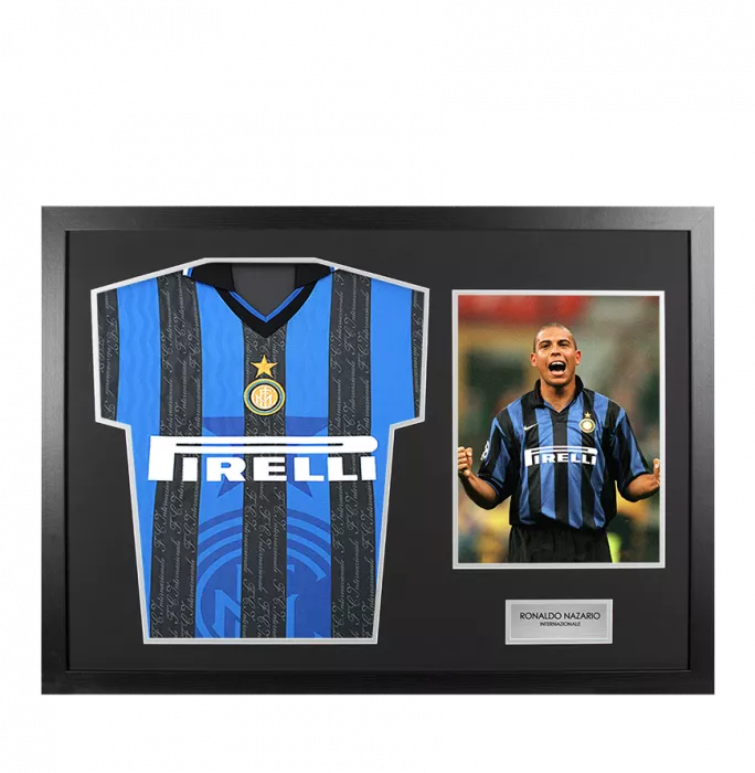 UNSIGNED Ronaldo Internazionale Shirt In Tribute Frame