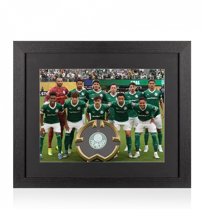 UNSIGNED SE Palmeiras Photo In Black Wooden Frame: 2025 FIFA Club World Cup Squad
