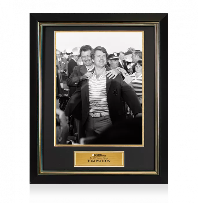 UNSIGNED Tom Watson Masters Trophy Framed Photo - The 1977 Masters Winner
