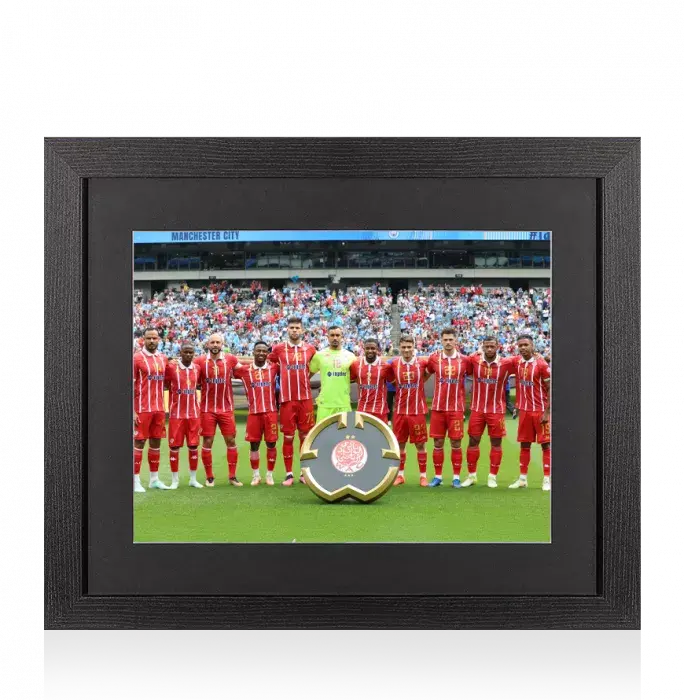UNSIGNED Wydad AC Photo In Black Wooden Frame: 2025 FIFA Club World Cup Squad