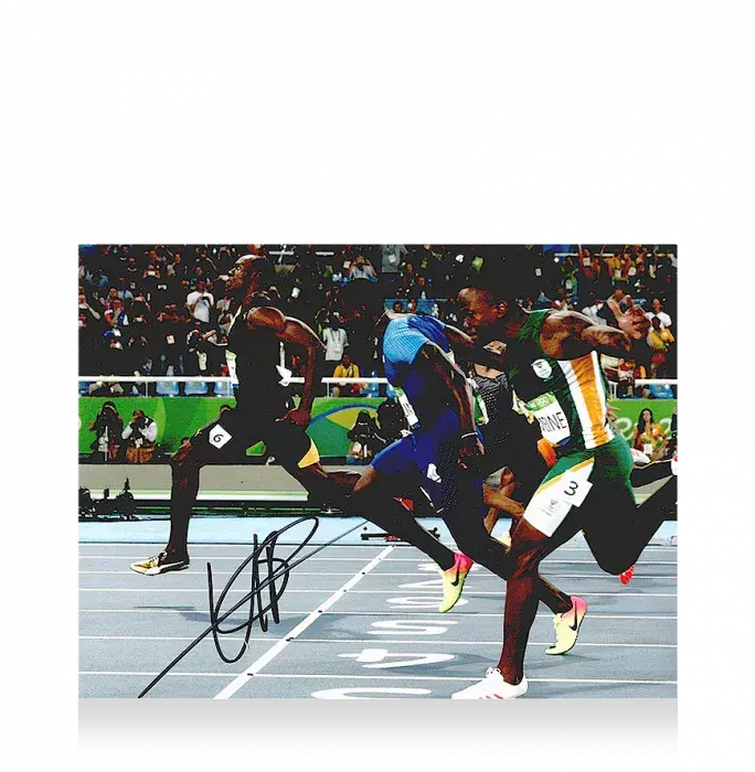 Usain Bolt Signed Photo: Rio 2016 Olympic 100m Gold