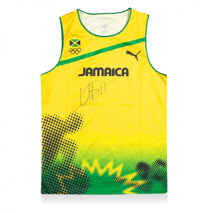 Usian Bolt Signed Jamaica Olympic Running Singlet