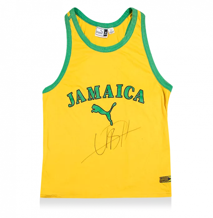 Usian Bolt Signed Jamaica Olympic Running Vest