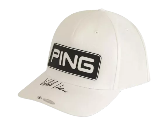 Viktor Hovland Signed Ping Tour Classic White Golf Cap