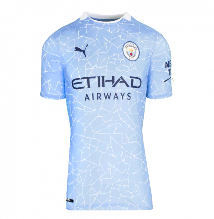 Vincent Kompany Back Signed Manchester City 2020-21 Home Shirt In Classic Frame