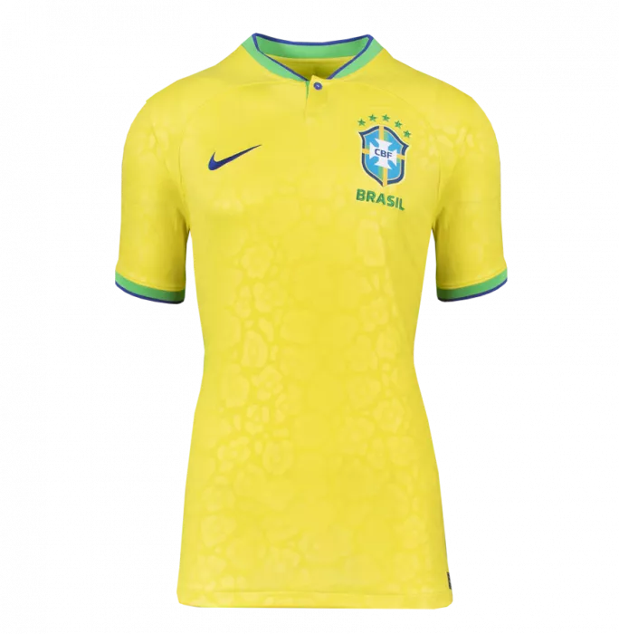 Vinicius Jr Back Signed Brazil 2022 Home Shirt With Fan Style Numbers In Classic Frame