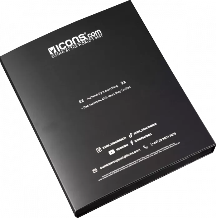 Vinicius Jr Back Signed Real Madrid Icon Shirt In Deluxe Packaging