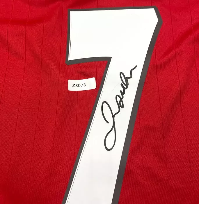 WAREHOUSE SECONDS David Beckham Back Signed Manchester United 2022-23 Home Shirt With Fan Style Number - Grade A