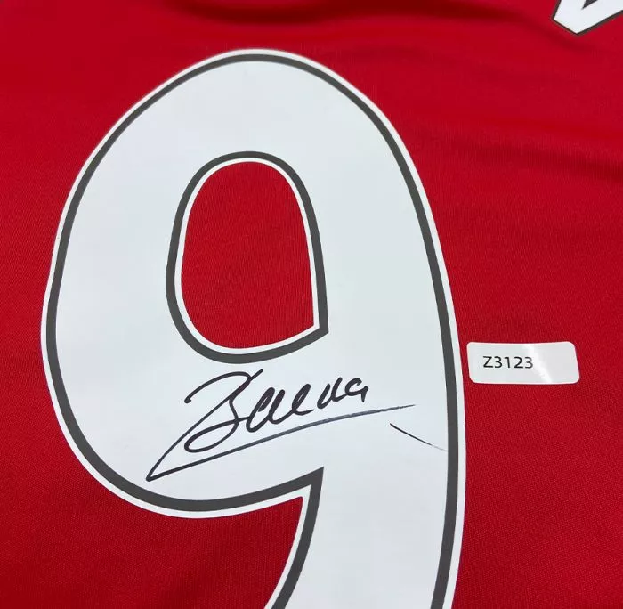 WAREHOUSE SECONDS Dimitar Berbatov Back Signed Manchester United 2016-17 Home Shirt - Grade A