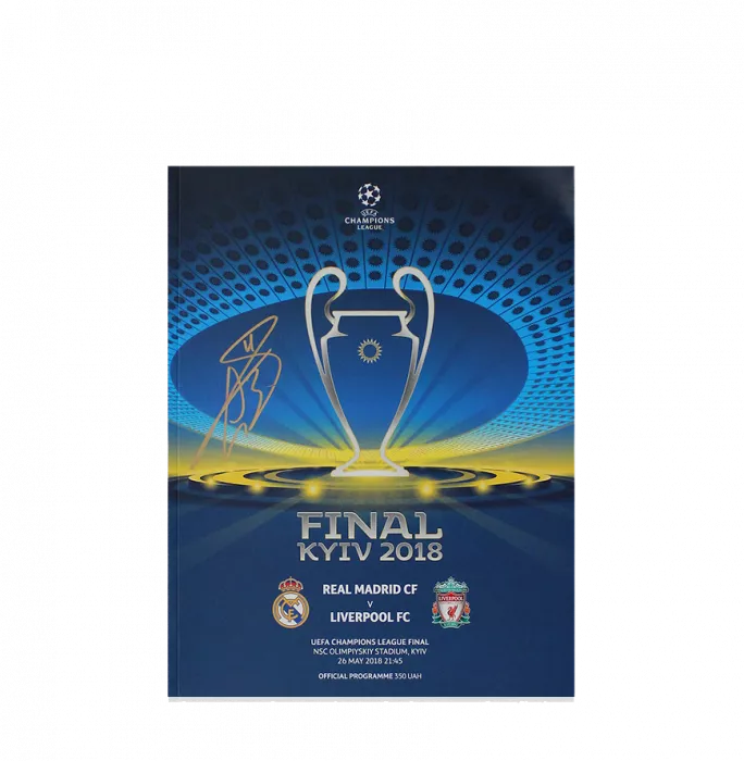 WAREHOUSE SECONDS Gareth Bale Signed UEFA Champions League Final 2017 Programme GRADE A