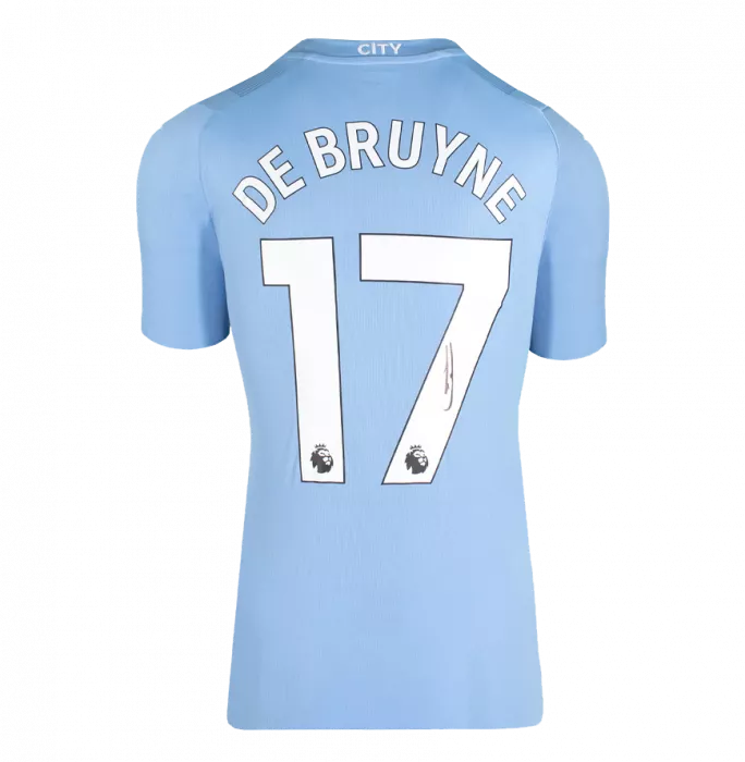 WAREHOUSE SECONDS Kevin De Bruyne Signed Manchester City 2023-24 Home Shirt GRADE A