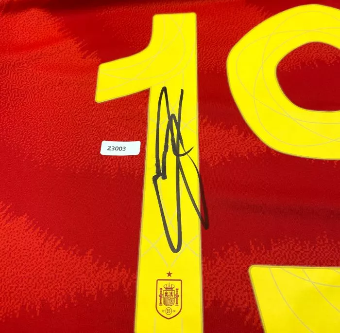 WAREHOUSE SECONDS Lamine Yamal Back Signed Spain 2024 Home Shirt - Grade C