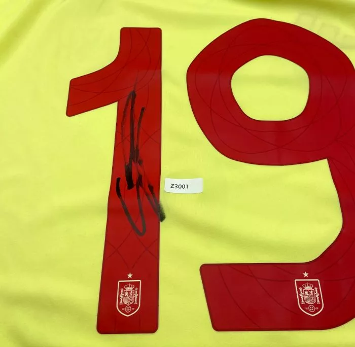 WAREHOUSE SECONDS Lamine Yamal Back Signed Spain 2024 Away Shirt - Grade C