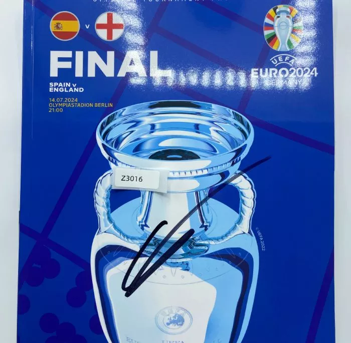 WAREHOUSE SECONDS Lamine Yamal Signed UEFA Euro 2024 Final Programme - Grade C
