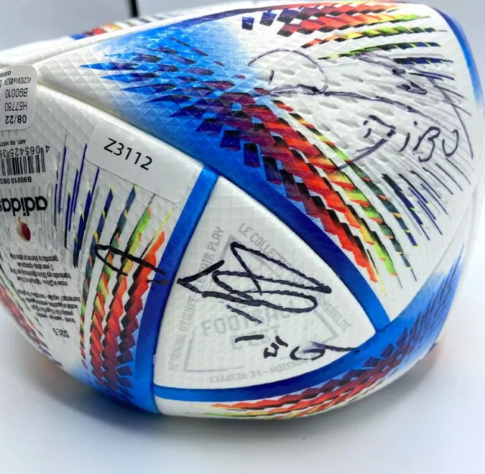 WAREHOUSE SECONDS Lionel Messi & Emiliano Martinez Dual Signed Adidas Rihla Pro Football - Grade A