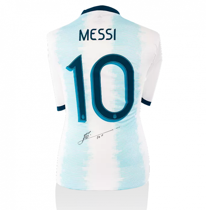 WAREHOUSE SECONDS Lionel Messi Official Back Signed Argentina 2019 Home Shirt - Grade A