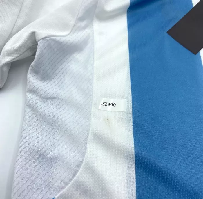 WAREHOUSE SECONDS Lionel Messi Official Back Signed 3 Star Argentina 2022-23 Home Shirt With Fan Style Numbers - Grade B