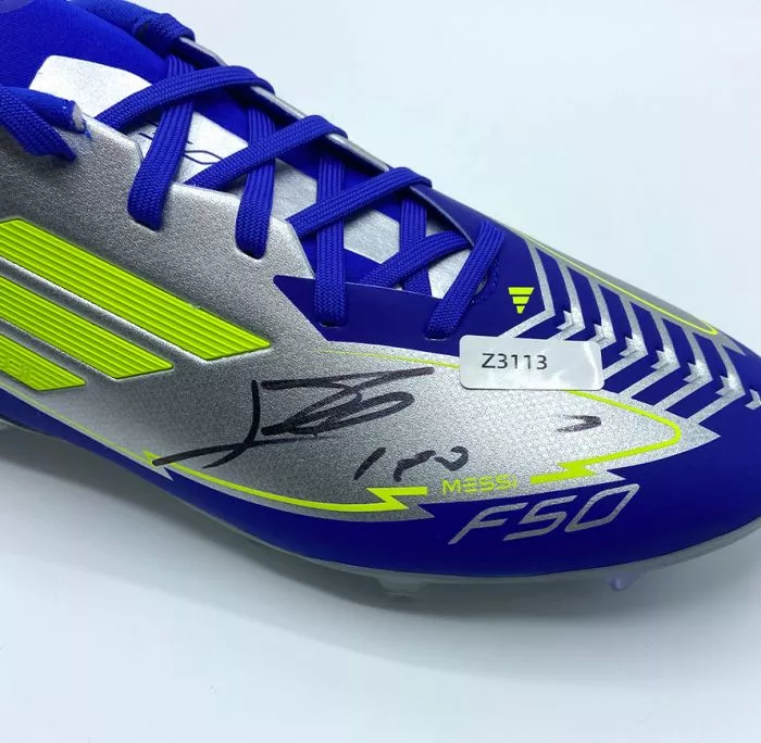 WAREHOUSE SECONDS Lionel Messi Signed Adidas League X Boot - Grade C