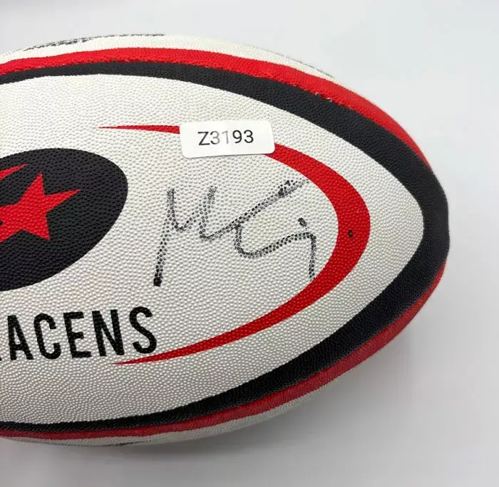 WAREHOUSE SECONDS Maro Itoje Signed Saracens Rugby Ball - Grade C