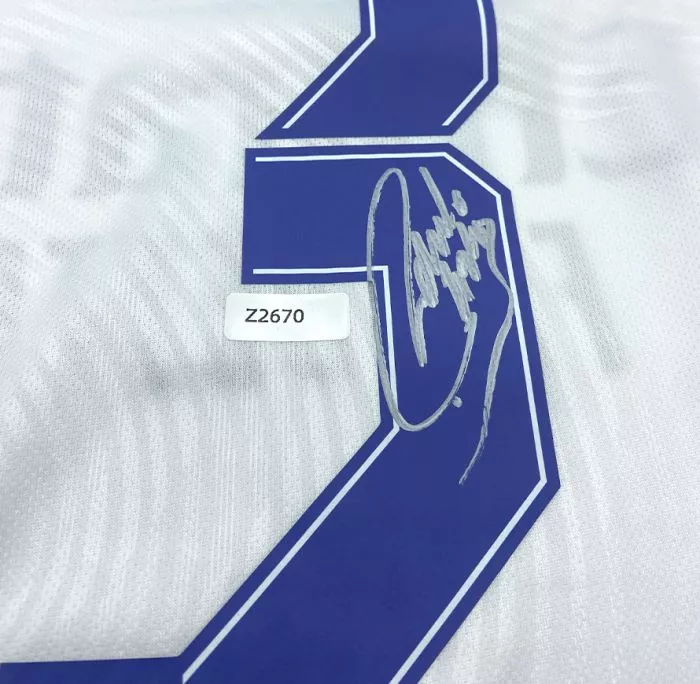 WAREHOUSE SECONDS Roberto Carlos Back Signed Real Madrid 2021-22 Home Shirt - Grade C