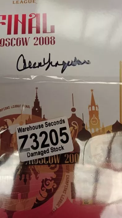 WAREHOUSE SECONDS Sir Alex Ferguson Signed 2008 UEFA Champions League Final Programme - Grade C