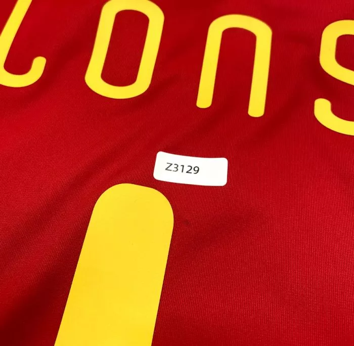 WAREHOUSE SECONDS Xabi Alonso Back Signed Spain 2010 Home Shirt - Grade A