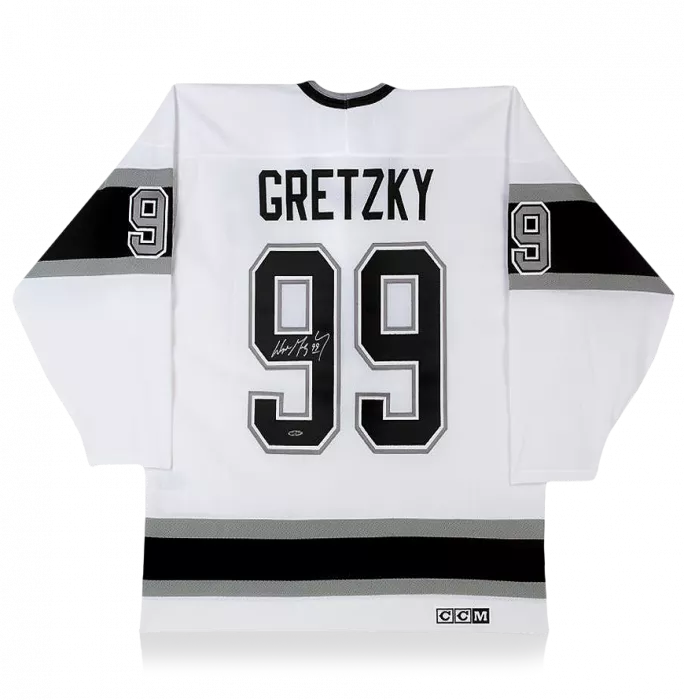 Wayne Gretzky Back Signed Los Angeles Kings Road Jersey