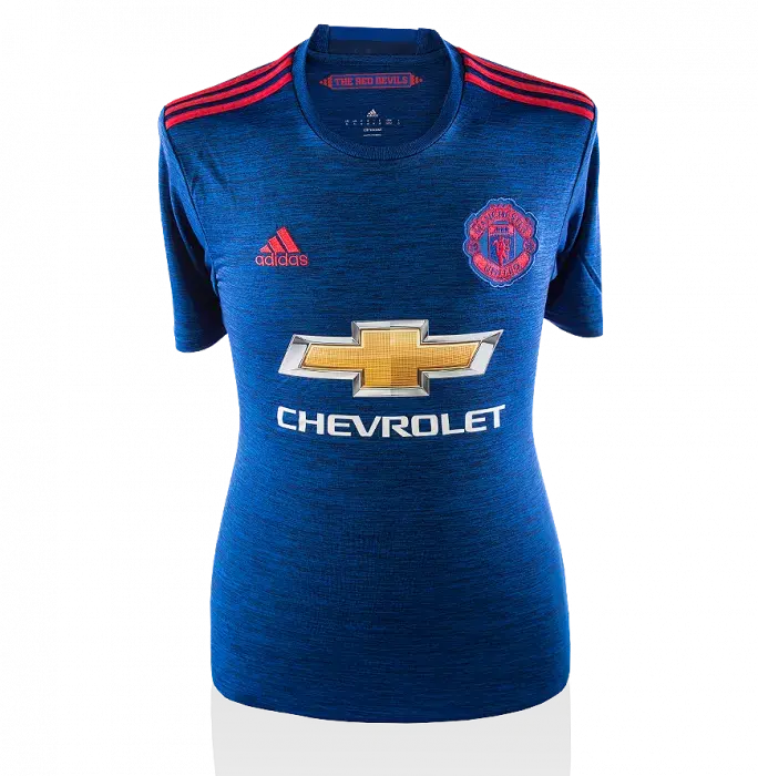 Wayne Rooney Back Signed Manchester United 2016-17 Third Shirt